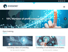 Tablet Screenshot of exegens.com